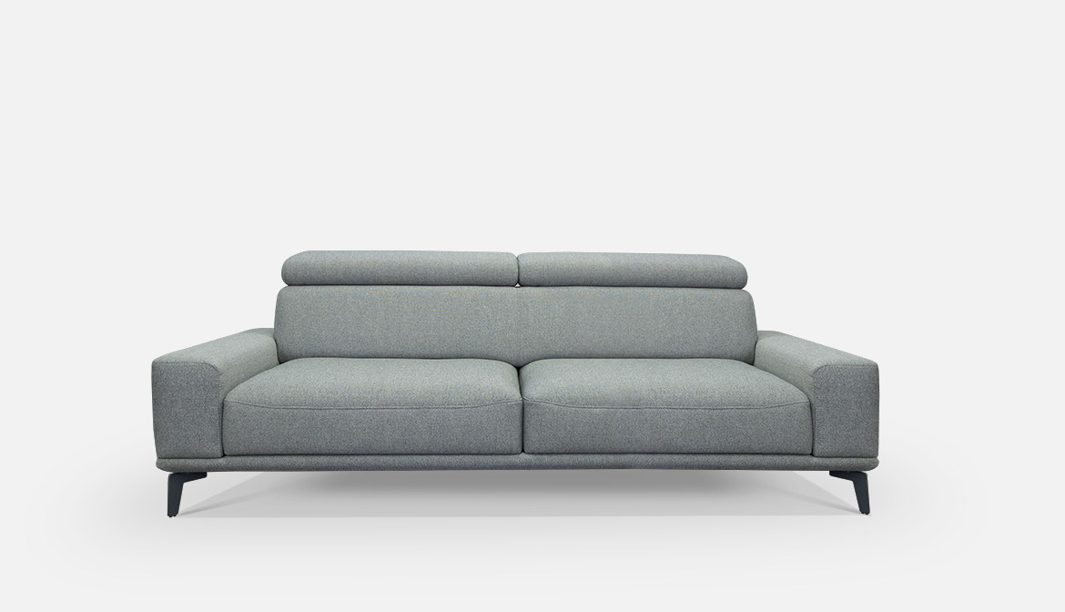 Cabana two -seater. Samostojni element dvoseda z ročnimi opirali v tkanini.