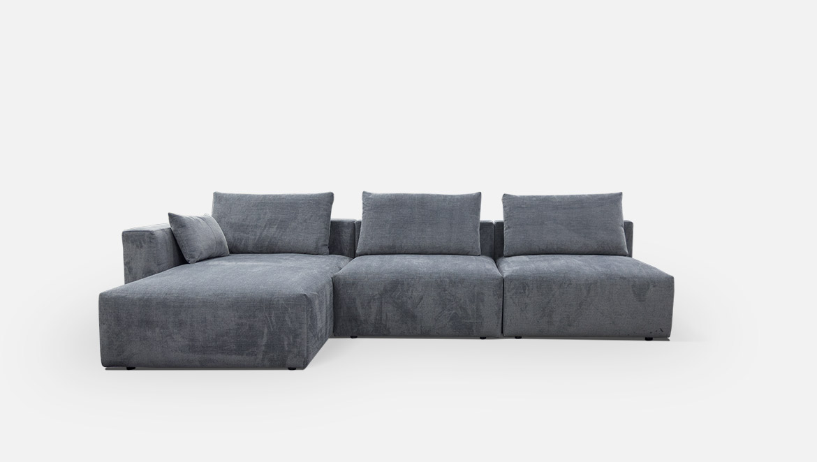 Cubian sofa with recliner sedežna garnitura, ležalnik, premične blazine, izdelava po meri