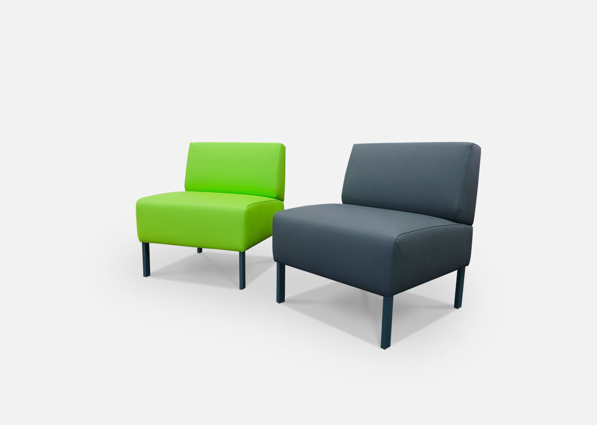 One-seater Nubo in artificial leather zofe za javne prostore, trosed, dvosed, fotelj