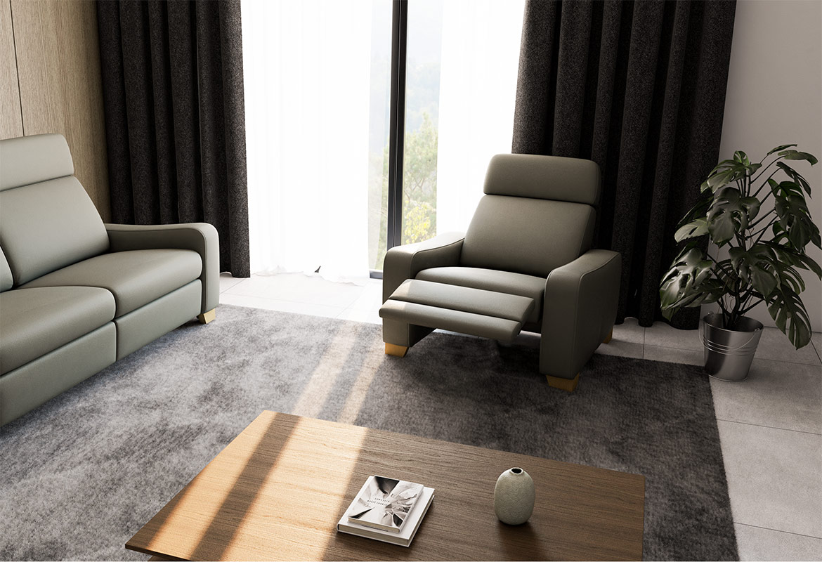 Rocco LUX armchair fotelj z relax mehanizmom
