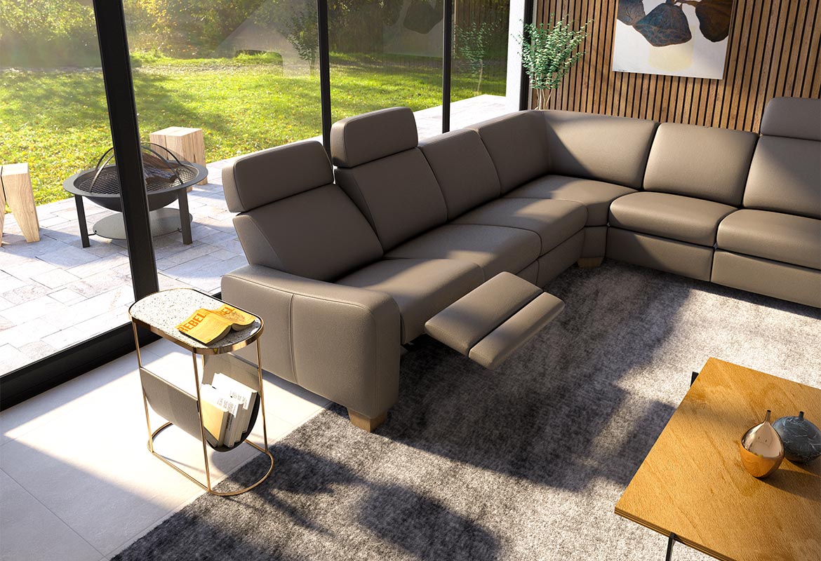 Rocco LUx with relax function Sedežna garnitura z relax mehanizmom